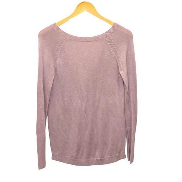 Lululemon Unity Drop Back Long Sleeve Sweater Cashmere Blend Dusty Rose‎ Size 6 - Picture 2 of 10